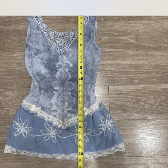 vintage rococo marie antoinette coquette sleeveless dress - Picture 5 of 8